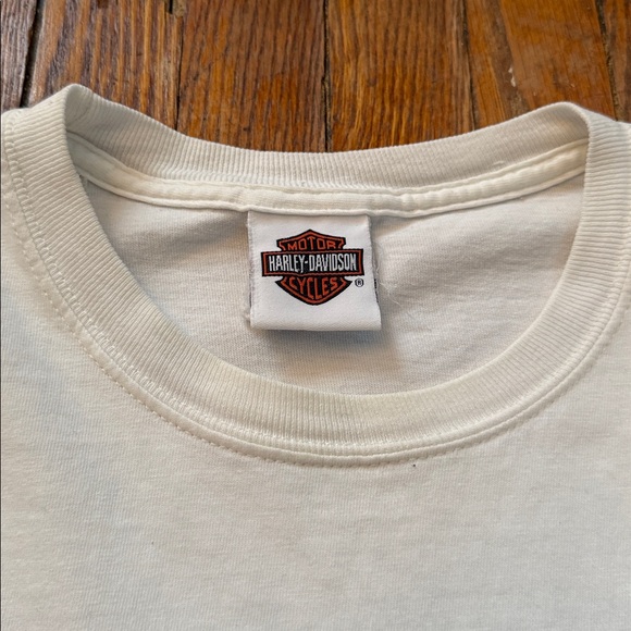 ‘06 Harley-Davidson Vintage Long Sleeve T-Shirt w/ Flame Graphic Y2K - Picture 6 of 10